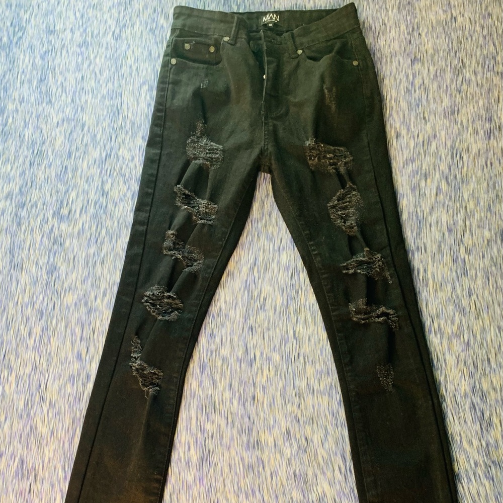 Jet Black Pants